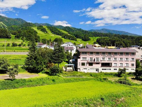 El edificio en el que está el ryokan