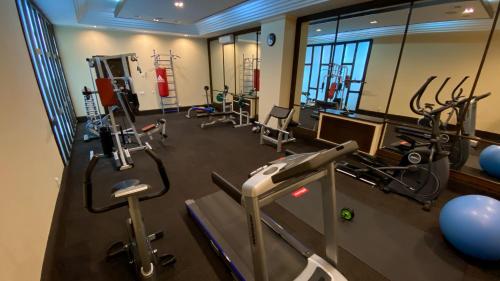 Fitness centrum a/nebo fitness zařízení v ubytování Samal Resort & SPA