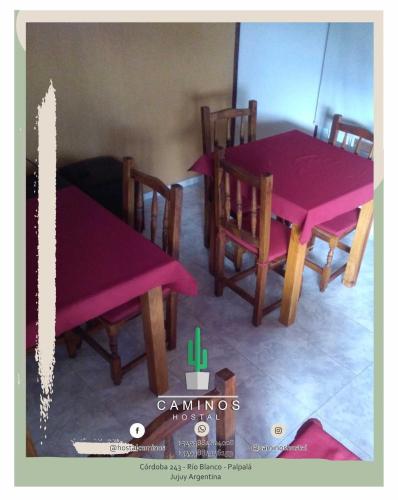 Χώρος καθιστικού στο Caminos Hostal