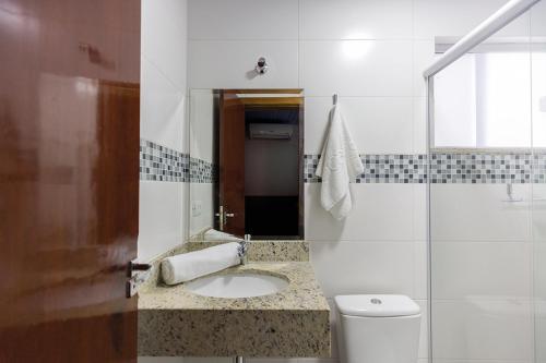 
Um banheiro em CATRE Cataratas - Hospedagens e Eventos
