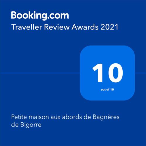 une capture d'écran d'un téléphone avec le numéro dans l'établissement Petite maison aux abords de Bagnères de Bigorre, à Bagnères-de-Bigorre