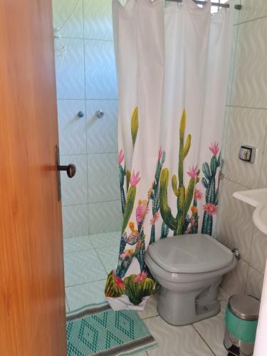 Koupelna v ubytování Nova Beco das Cores Flats e Pousada