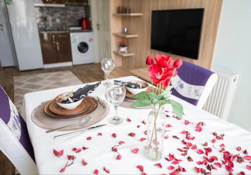 Dapur atau dapur kecil di Melodi Hotel