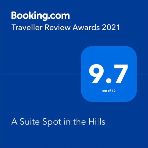 Certifikát, hodnocení, plakát nebo jiný dokument vystavený v ubytování A Suite Spot in the Hills