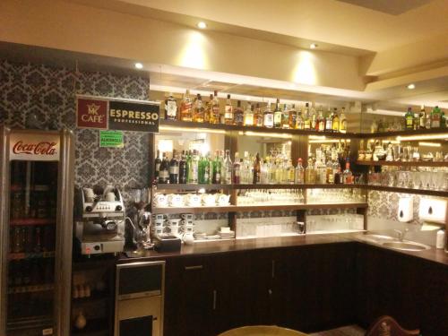 Ο χώρος του lounge ή του μπαρ στο Pensjonat Nad Jeziorem
