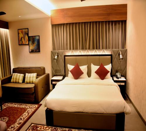Una cama o camas en una habitación de Hotel Palazzo Prime
