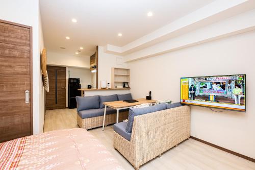 Η κουζίνα ή μικρή κουζίνα στο Tomariehotel & condominium