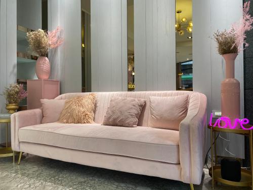 Un lugar para sentarse en Taichung Amour Hotel