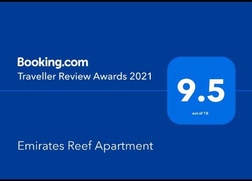 Un certificado, premio, cartel u otro documento en Nyali Emirates Reef Apartment