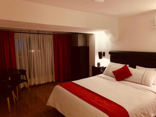 Postel nebo postele na pokoji v ubytování Hotel Veler