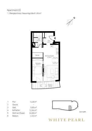 Κάτοψη του White Pearl Apartment 1.03