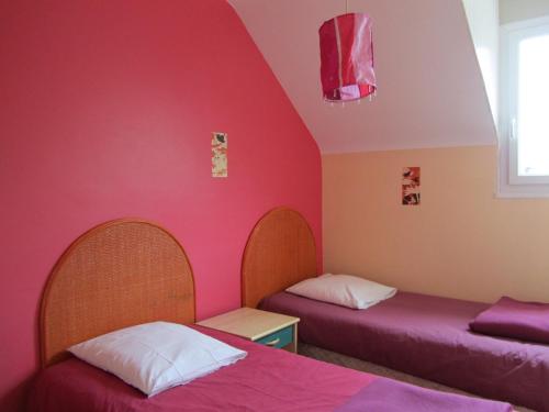 Katil atau katil-katil dalam bilik di Gite Les Oyats