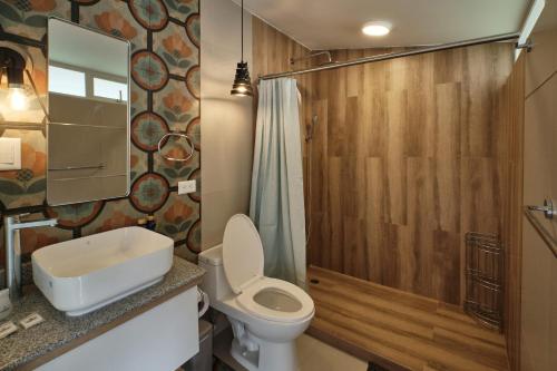 Vonios kambarys apgyvendinimo įstaigoje Asher Hospedaje y Turismo