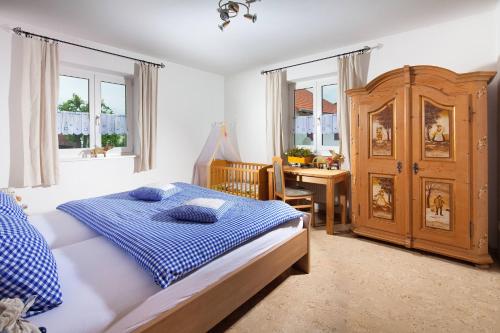 Cama o camas de una habitación en Siglbauernhof