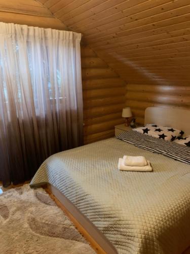 Postel nebo postele na pokoji v ubytování Forest House
