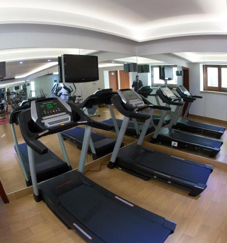 Fitness centrum a/nebo fitness zařízení v ubytování Hotel Villa Luisa