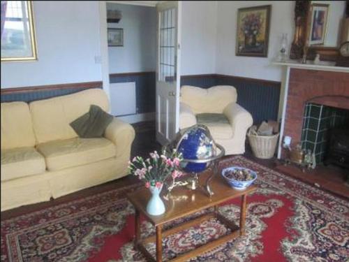 Χώρος καθιστικού στο Upton Cross B&B