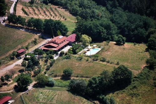 Vaade majutusasutusele Agriturismo Selvapiana linnulennult