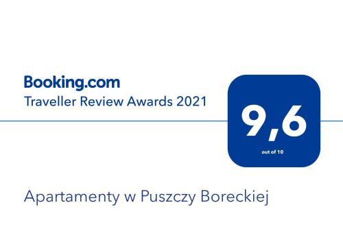 a screenshot of the rewards page of the traveler review awards at Apartamenty w Puszczy Boreckiej in Kruklanki