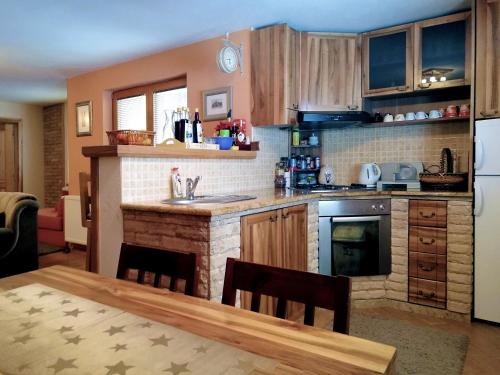 Kuchyň nebo kuchyňský kout v ubytování Villa Franka - Vlašić