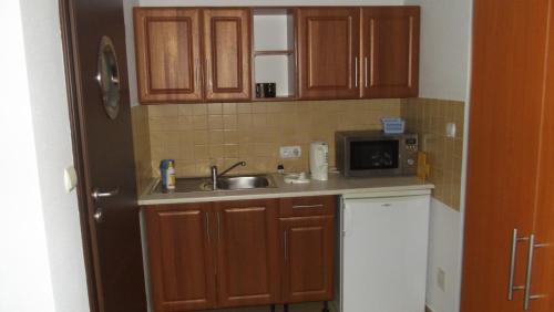 Η κουζίνα ή μικρή κουζίνα στο Pokoje typu Studio OLSZYNA 27