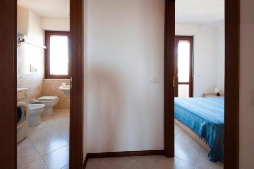 Ένα ή περισσότερα κρεβάτια σε δωμάτιο στο Romantic total sea view