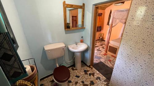 Ванна кімната в AbCa's Creek Lodge