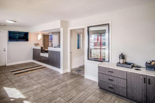 a kitchen with a sink and a counter top at Motel 6-Elko, NV in Elko