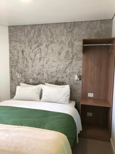 Cama o camas de una habitación en Anhembi Hostel