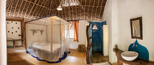 Vannituba majutusasutuses Distant Relatives Ecolodge & Backpackers