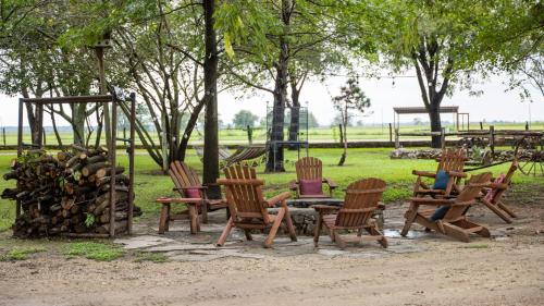Un jardín fuera de Moon River Ranch