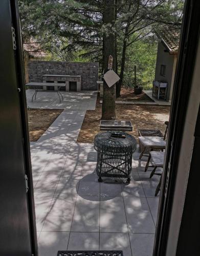 Patio nebo venkovní prostory v ubytování MilBor Fruška Gora
