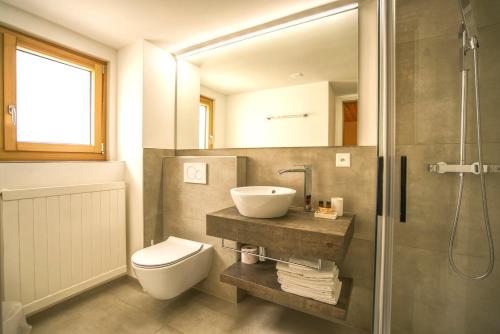 Koupelna v ubytování Hotel Bellevue