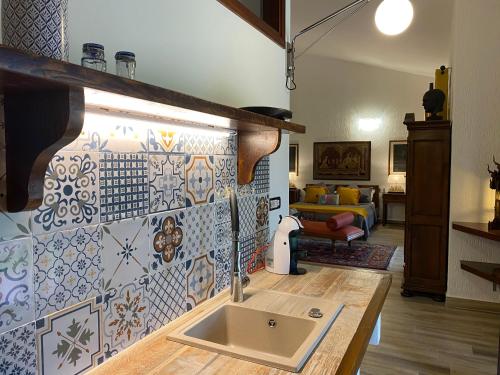 Koupelna v ubytování Villa Porta a Colle