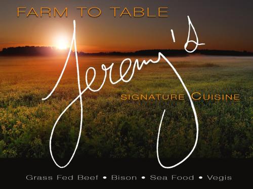 a field with the words farm to table in front of the sunset at Apple Tree Inn in Julian