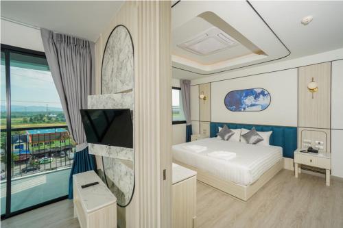 Letto o letti in una camera di Poolrada Boutique Hotel - SHA Plus
