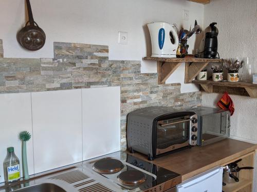Kuchyň nebo kuchyňský kout v ubytování Casa Acazia - Studio