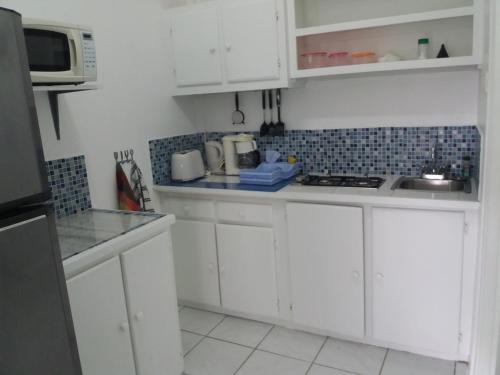 A kitchen or kitchenette at Apartment Espoir