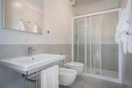 Koupelna v ubytování Hotel Portofino