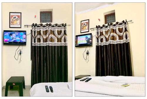 Ein Bett oder Betten in einem Zimmer der Unterkunft Baddi Guest House