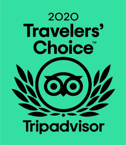 a logo for the travelers choice triadvisor at Il Giardino Di Adriana in Terracina