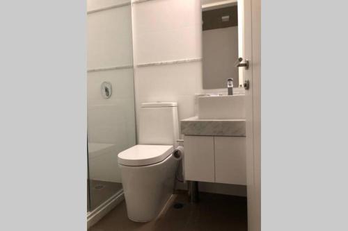 Koupelna v ubytování Apartamento primera linea al mar, excelente punto