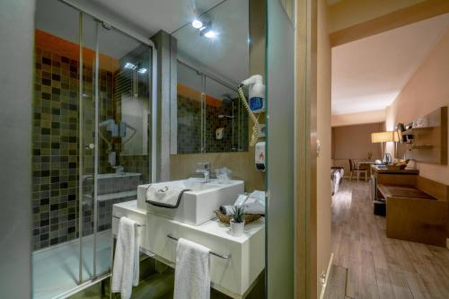 Koupelna v ubytování The New Hotel Zeybek