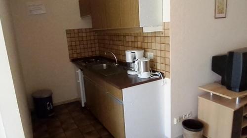 Kuchyň nebo kuchyňský kout v ubytování Ferienhof Meyer