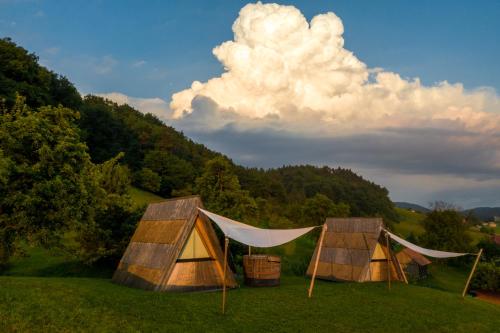 Příroda nedaleko luxury tent
