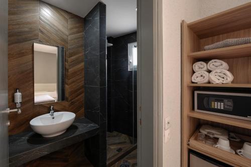 Kylpyhuone majoituspaikassa Skianthion