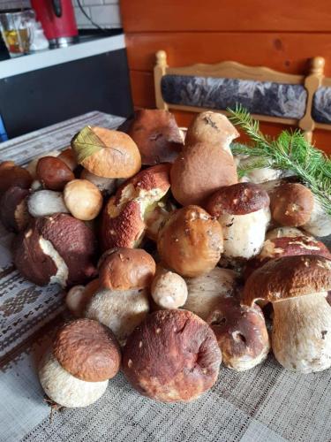 別荘の敷地内または近くでの食事または食べ物
