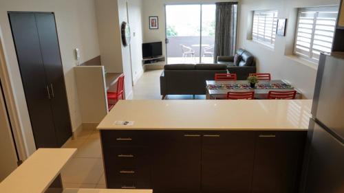 Χώρος καθιστικού στο Laguna Serviced Apartments