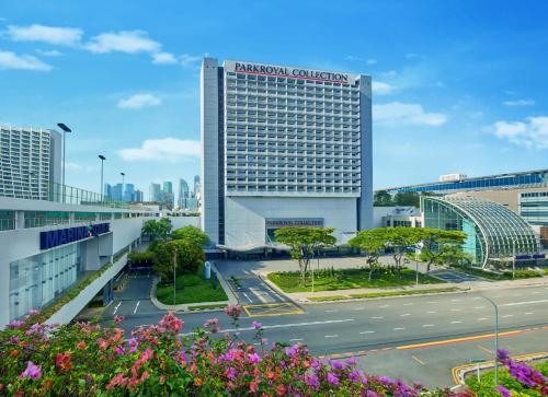a view of the convention centre of singapore from the city at PARKROYAL COLLECTION Marina Bay, Singapore in Singapore