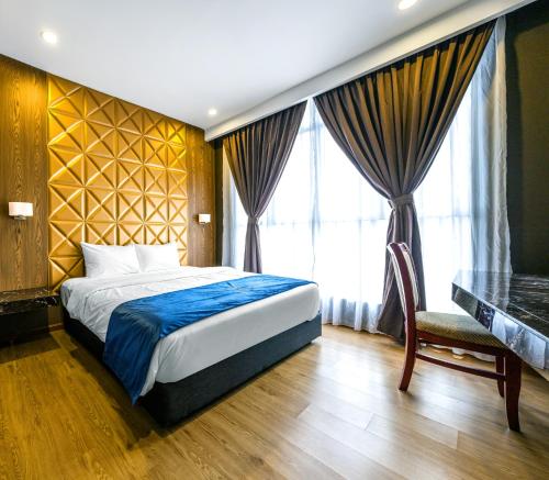 Postel nebo postele na pokoji v ubytování U3 HOTEL
